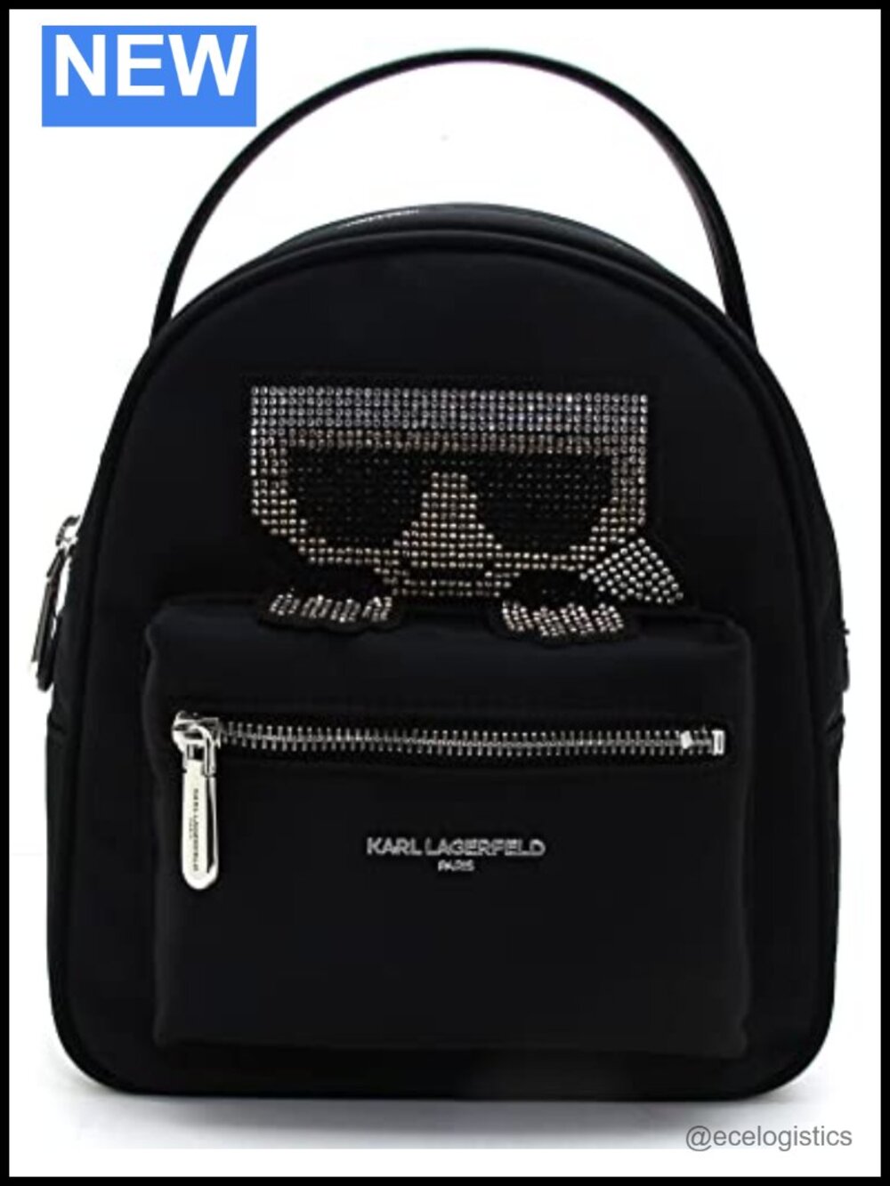 KARL LAGERFELD Paris Womens Amour Small Backpack Crossbody